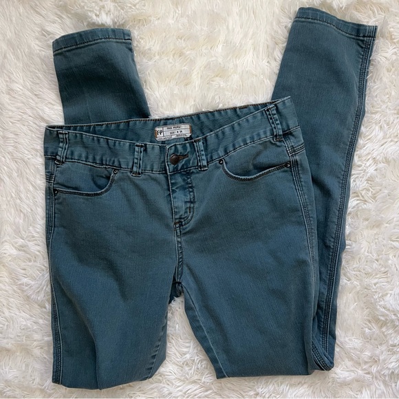 Free People Denim - Free People Blue Skinny Jeans